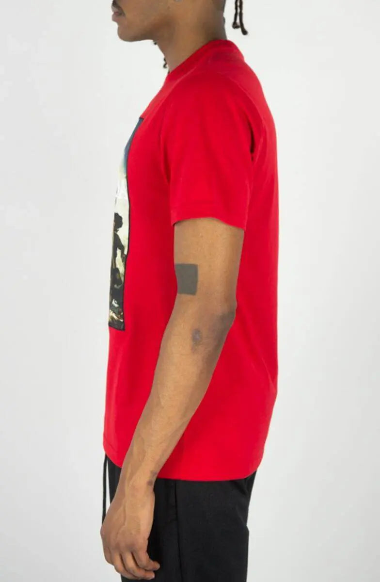 Patriot Graphic Tee & Short Set - Red - BLVD