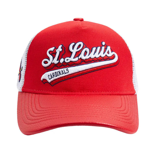 Pro Standard - St. Louis Cardinals Script Tail Trucker Hat - Red - BLVD