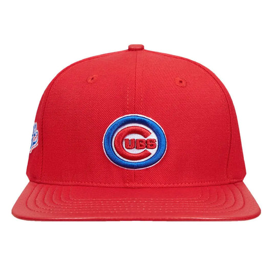 Pro Standard - Chicago Cubs Script Tail Wool Strapback - Red - BLVD