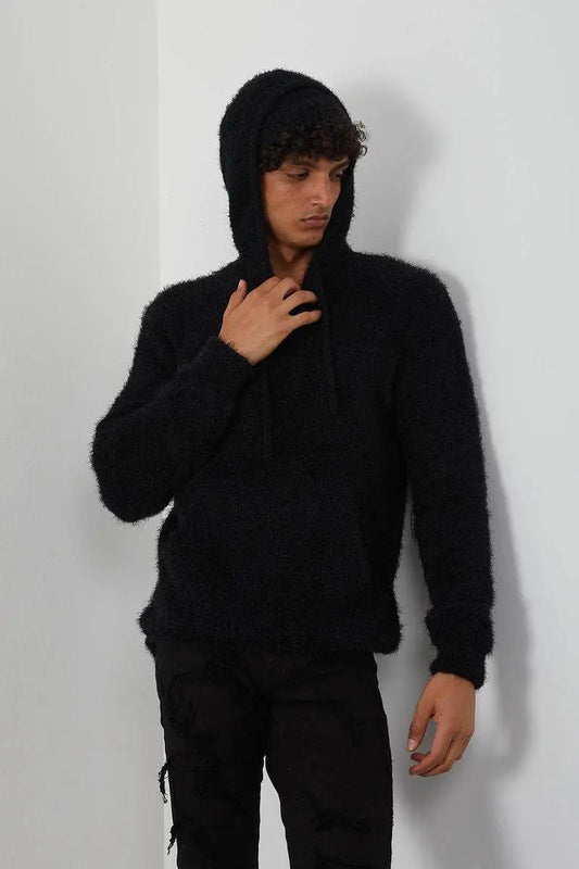 One In A Million - Mohair Hoody - Navy - BLVD