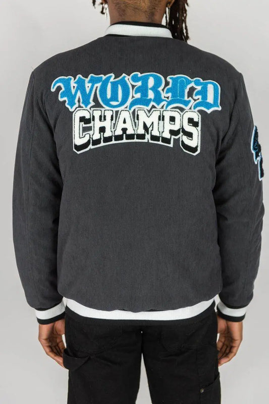 RM World Champs Corduroy Jacket - Dark Grey - BLVD