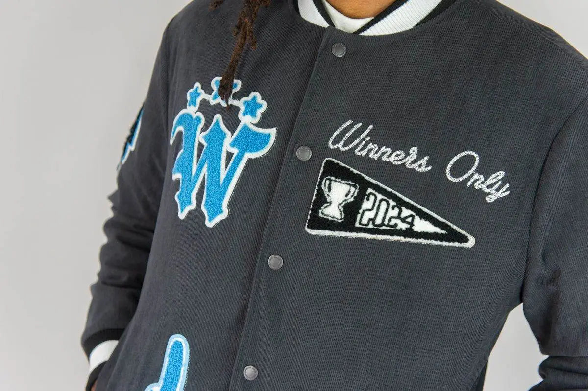 RM World Champs Corduroy Jacket - Dark Grey - BLVD