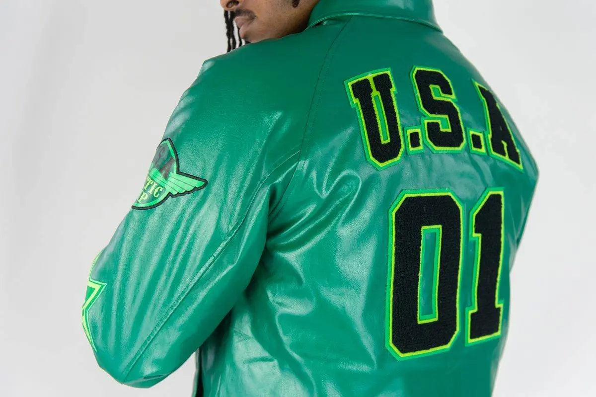 RM Eagle Usa Pu Jacket - Hunter Green - BLVD