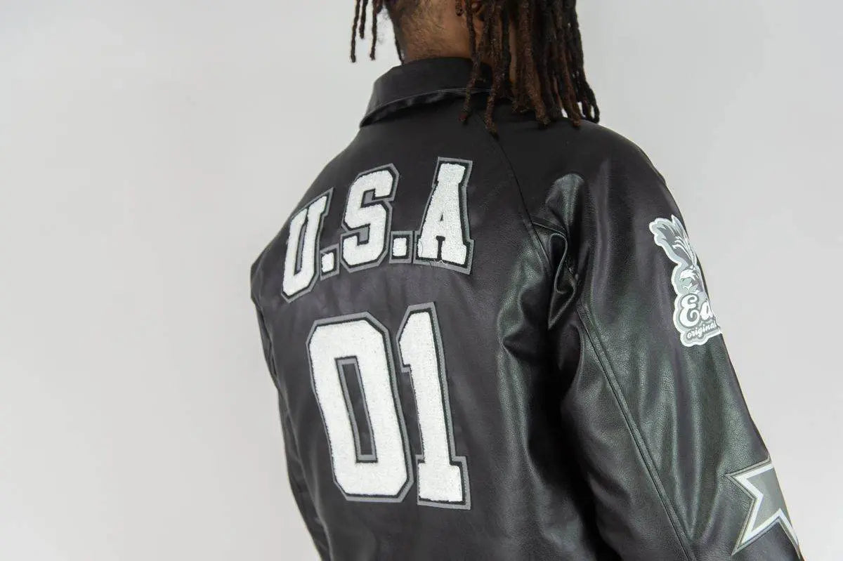 RM Eagle Usa Pu Jacket - Black - BLVD