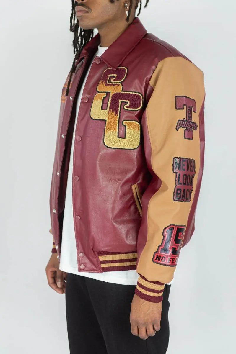 RM Superior Pu Jacket - Burgundy - BLVD