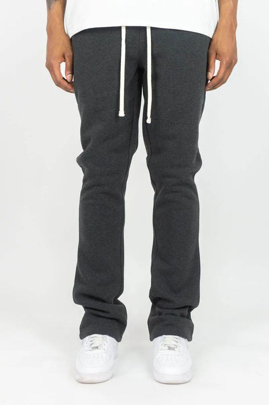 Rebel Minds Stacked Fleece Jogger - Charcoal - BLVD