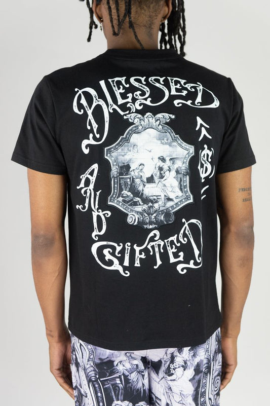Rebel Blessed And Gifted Short Set - Black White