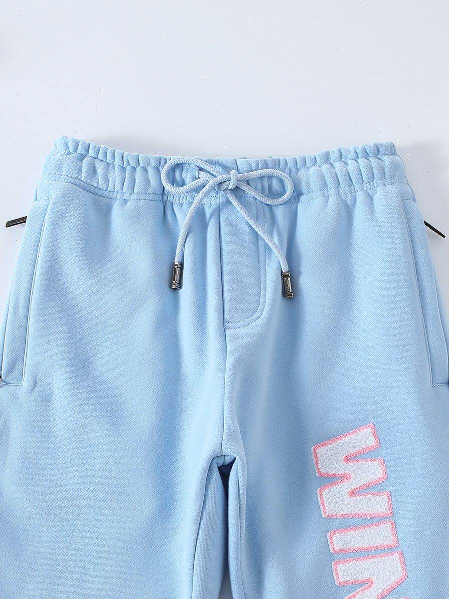 Vibe In Vogue - Winning Moves Stacked Jogging Sets - Baby Blue Pink - BLVD
