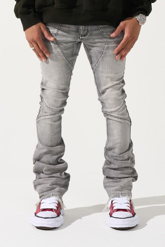 Serenede "NOCTIS" Stacked Jeans - Grey