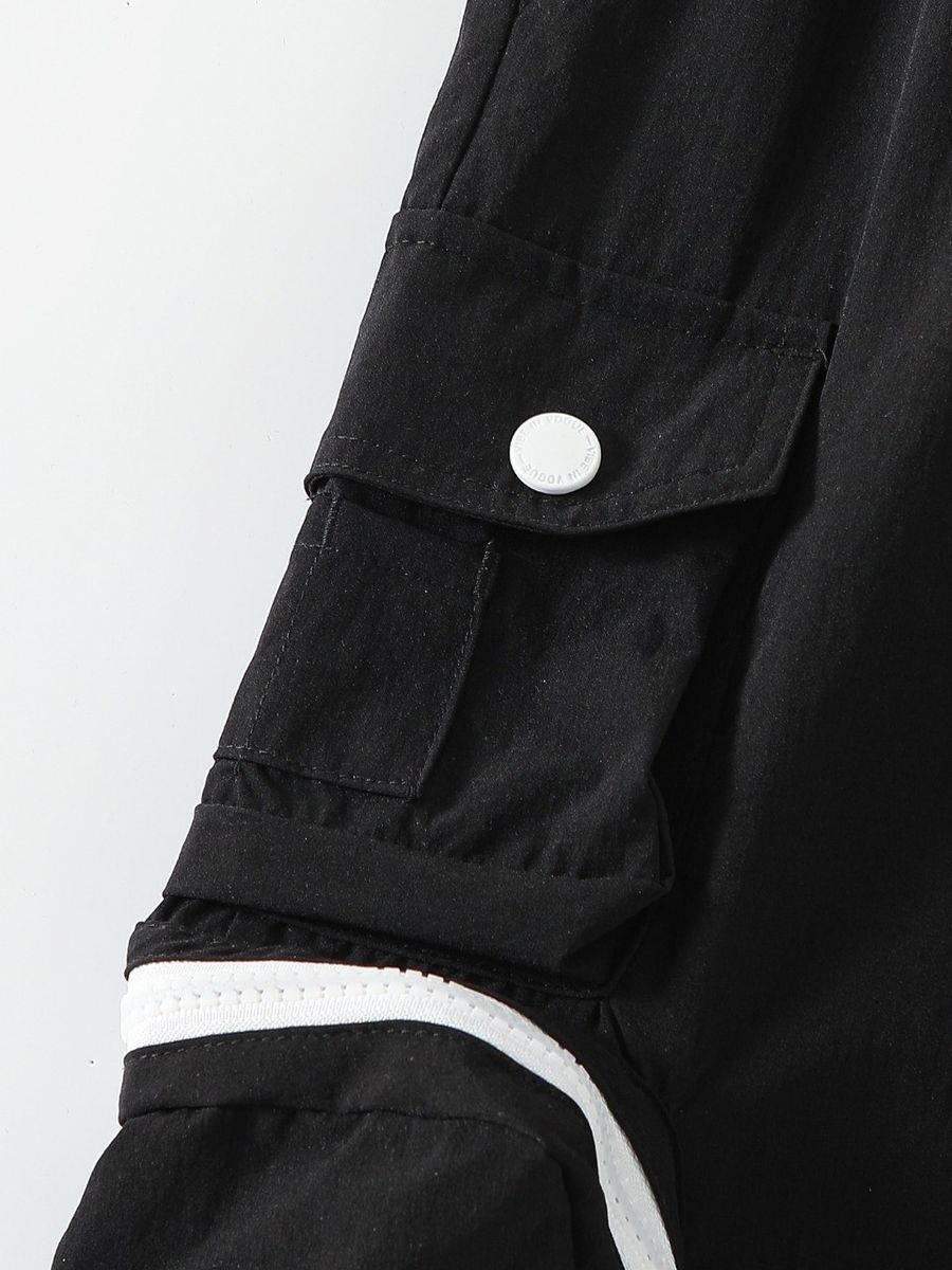 Vibe In Vogue - Men Cargo Shorts - Black