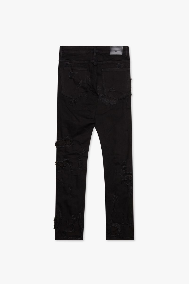 Valabasas - Wornfrost Black Skinny Denim Jean - Black Valabasas