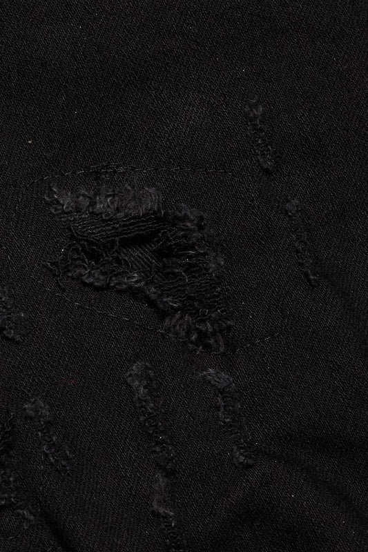 Valabasas - Wornfrost Black Skinny Denim Jean - Black