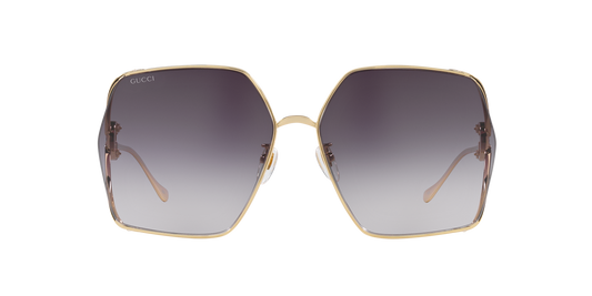 Gucci GG1322SA Gold- Men Luxury Sunglasses Grey Lens