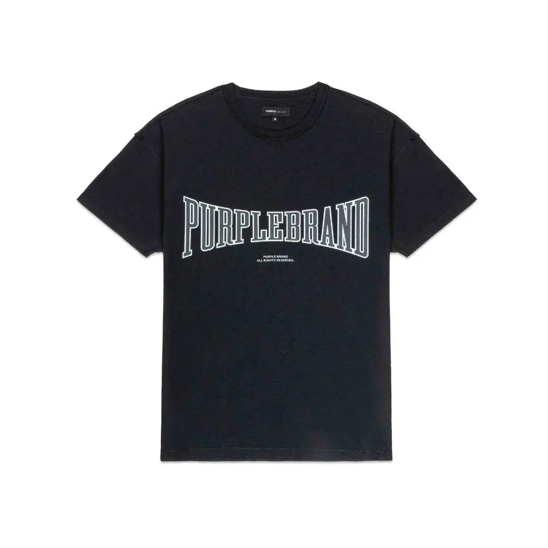 Purple Brand Heavyweight T-Shirt - Black - P101-JHBB224 - BLVD