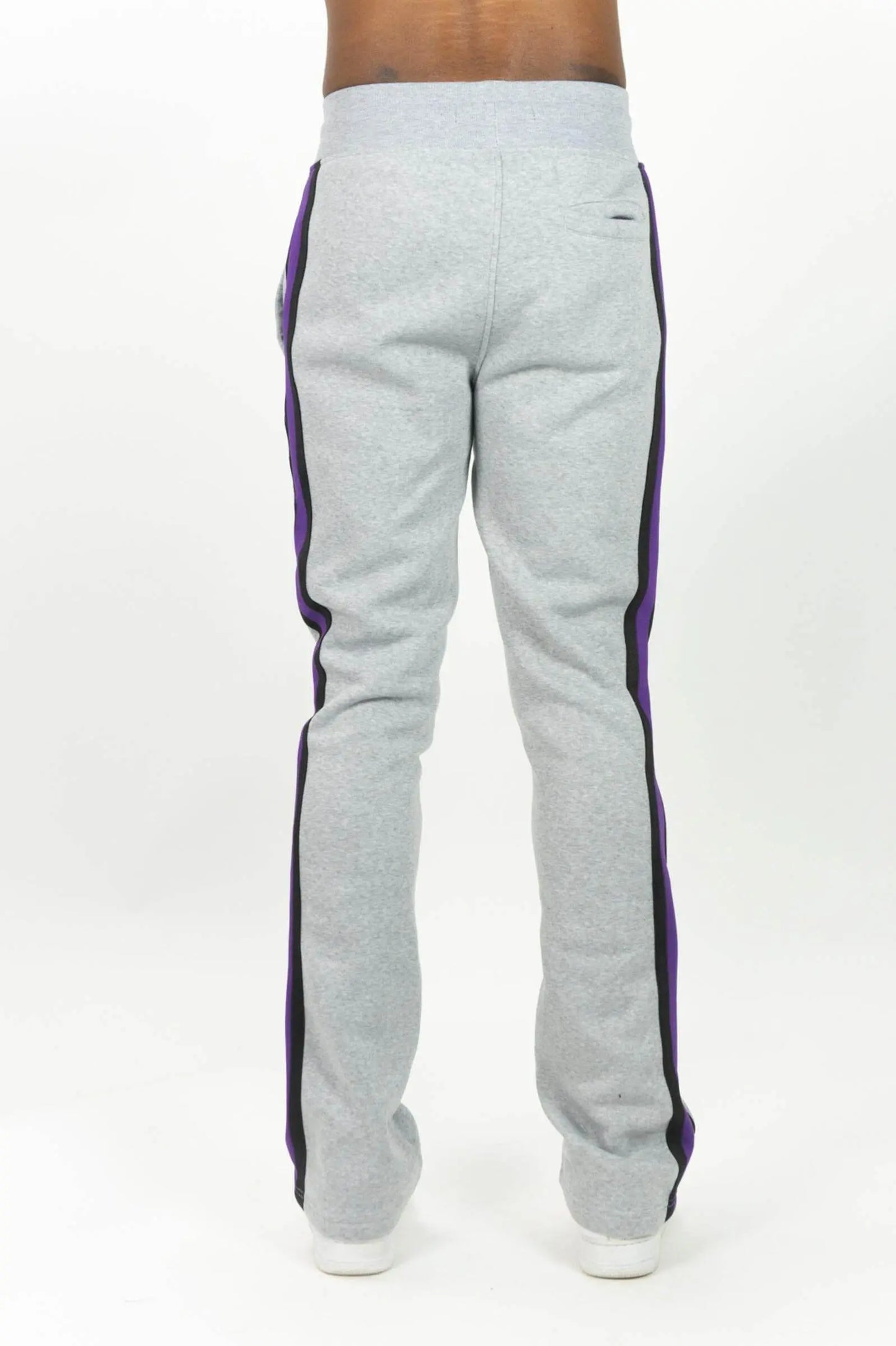 Rebel Minds Stacked Fleece W/ Taping Pants - Grey - BLVD