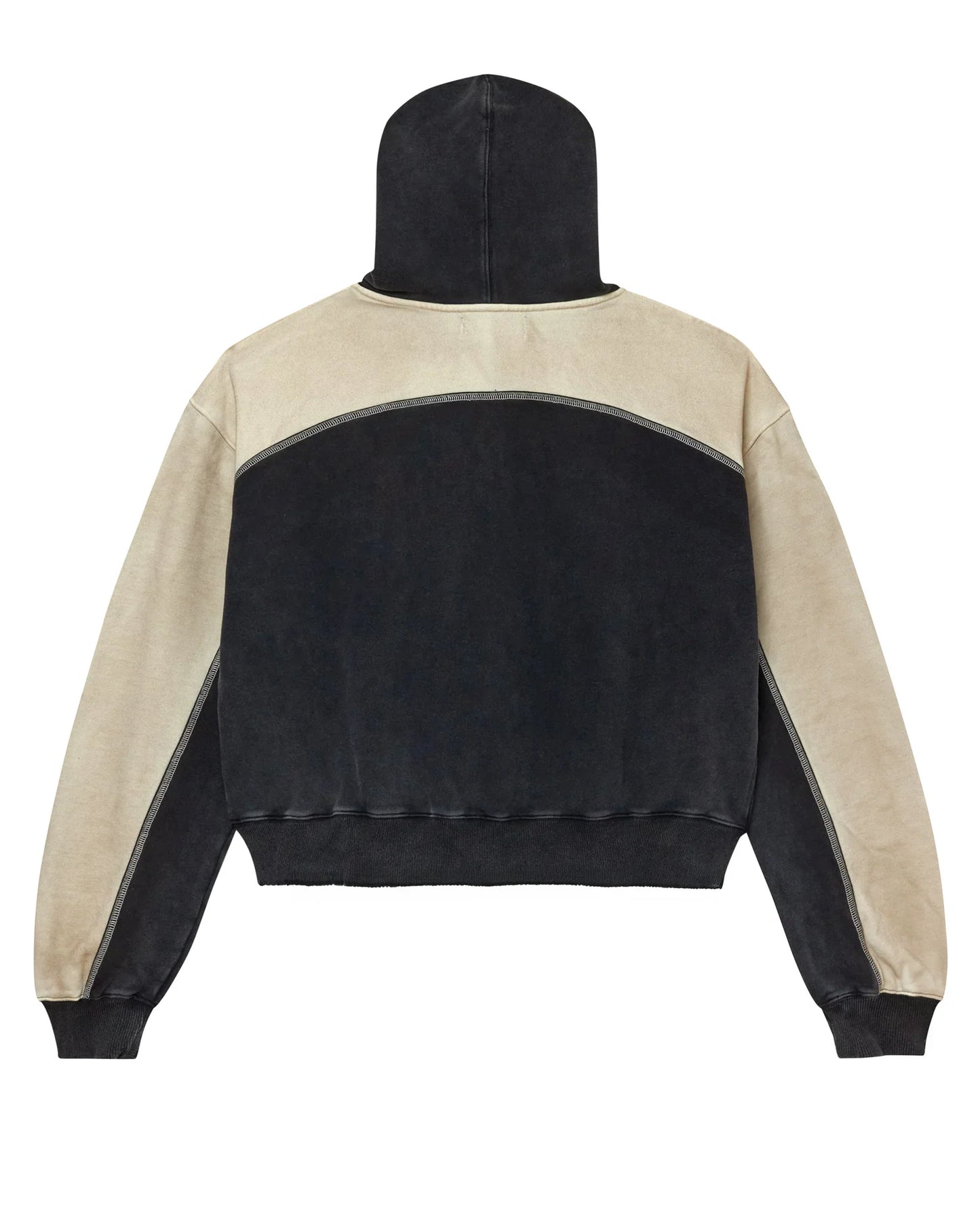 Vale Forever - Vale Star Zip Up Hoodie - Black / Tan
