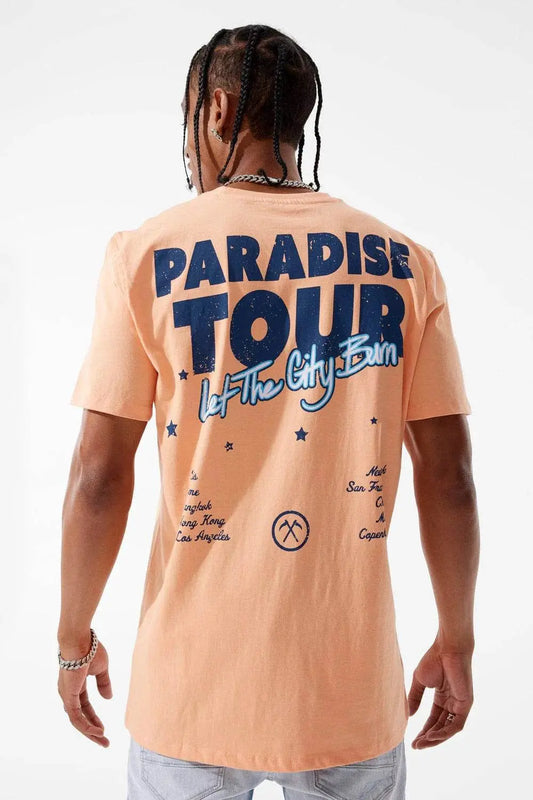 Jordan Craig Paradise Tour T-Shirt - Peach - BLVD