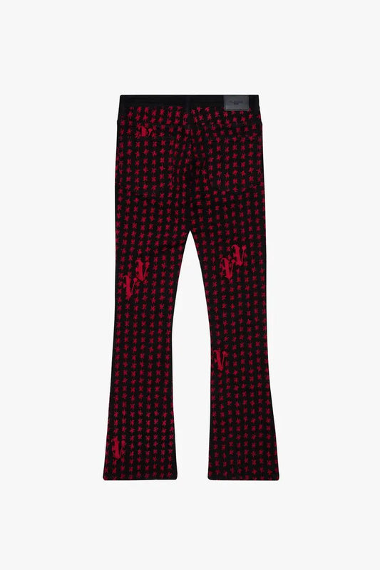 Valabasas "ASTERISK" Black / Red Stacked Flare - BLVD