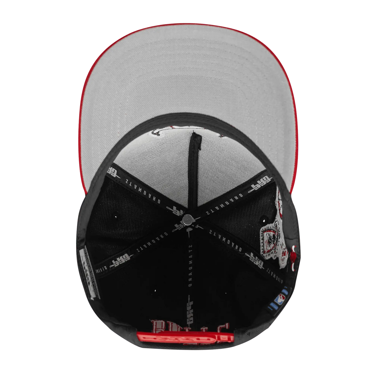 Pro Standard - Nba Chicago Bulls Diy Pick Stitch Pinch Front Snapback Hat - Black / Red - BLVD