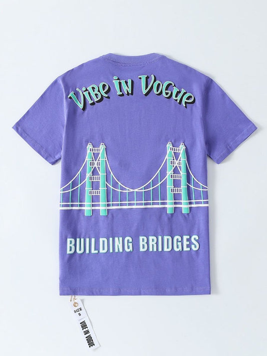 Vibe In Vogue - Fair Exchange Tee - Purple Teal