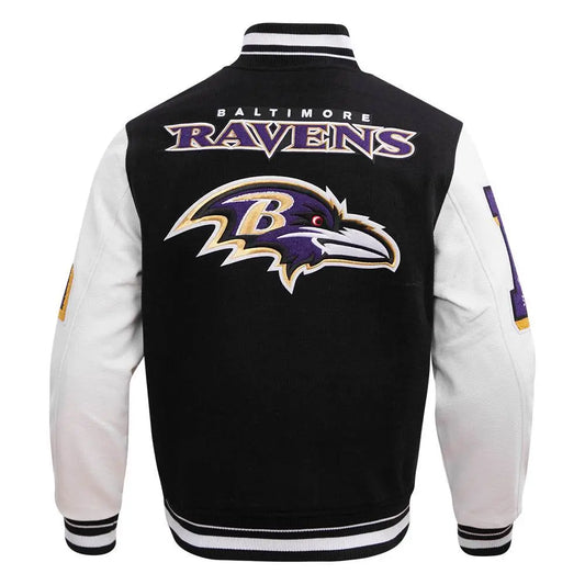 Pro Standard - Baltimore Ravens Mash Up M Rib Wool Varsity Jacket - Black - BLVD