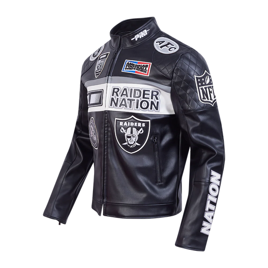Pro Standard - NFL Las Vegas Raiders Men's Moto Jacket - Black