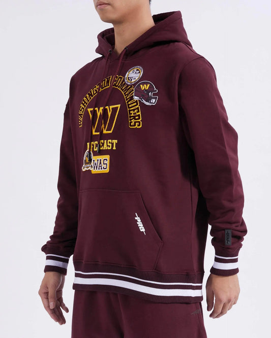 Pro Standard - Washington Commanders Area Code M Rib Flc Po Hoodie - Wine - BLVD