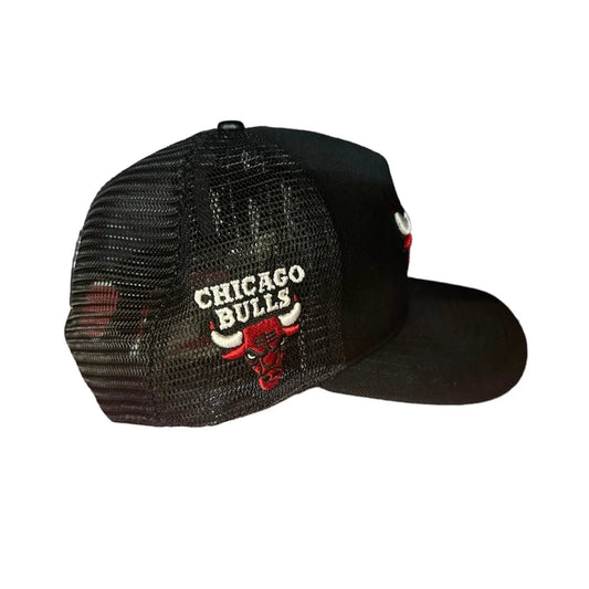 Pro Standard - Chicago Bulls Classic Mesh Back Trucker Hat - Black / Red - BLVD