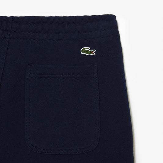 Lacoste Men’s Unbrushed Organic Cotton Fleece Shorts - Navy 166 - BLVD