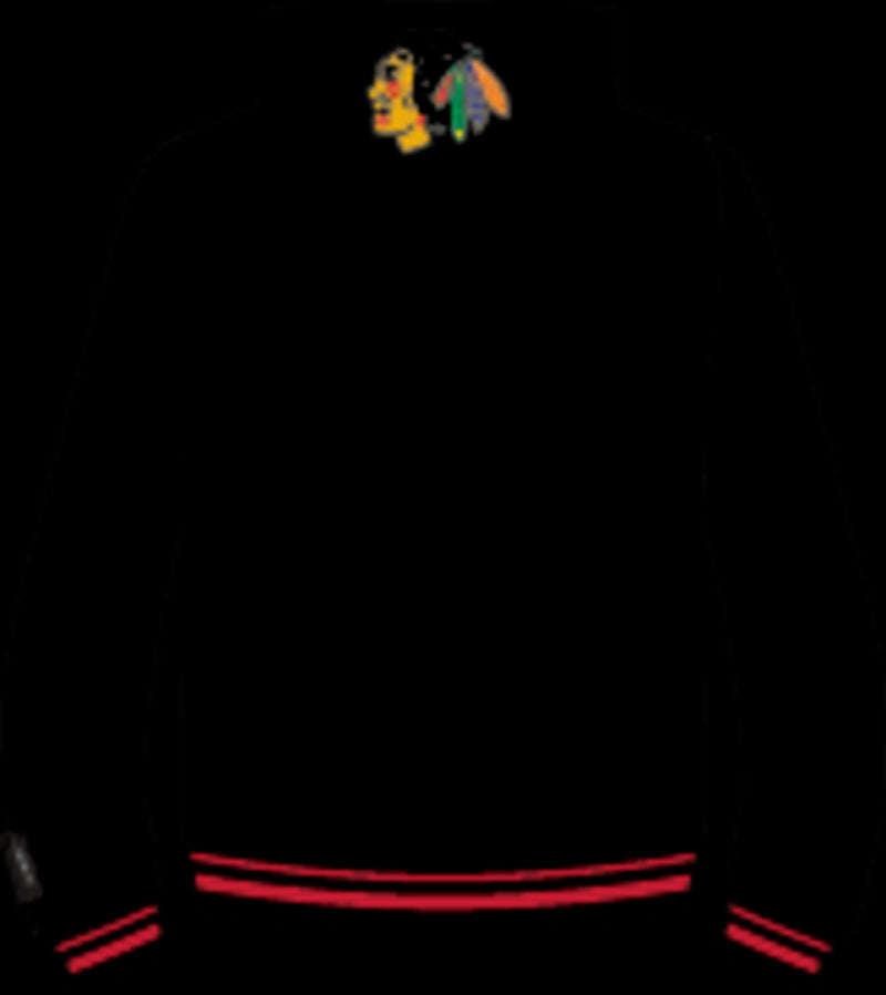 Pro Standard - Chicago Blackhawks Script Tail Rib Flc Po Hoodie - Black Red