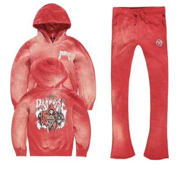 Jordan Craig Kids Afterlife Pullover Hoodie Stacked Sweatpants Set