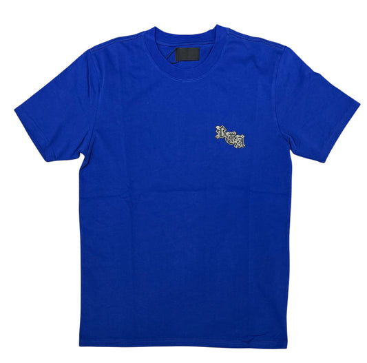 RTA - Liam Short Sleeve Tee | Blue Old English Paradise
