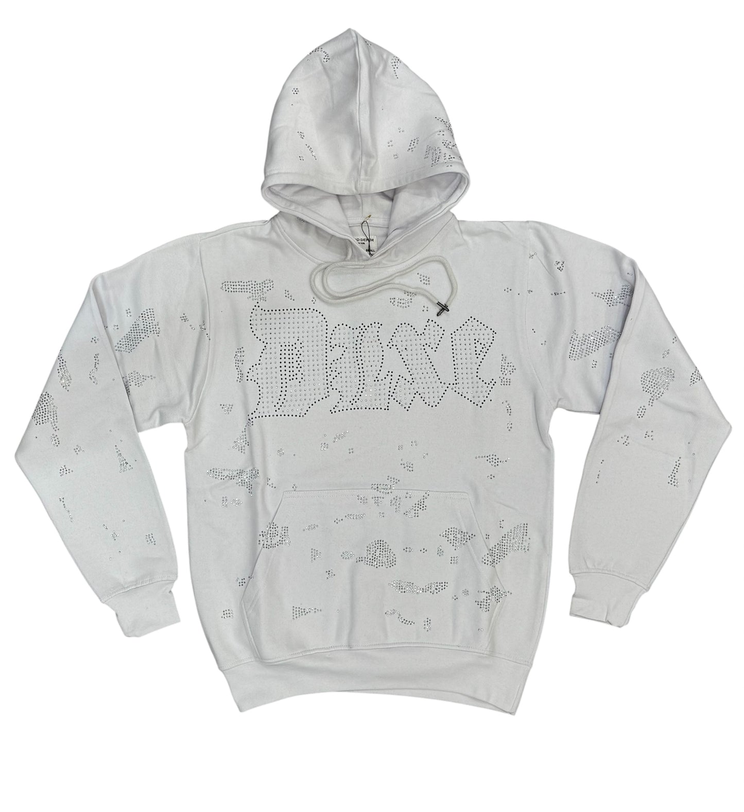 Fwrd Denim - Men Crystalizes Hoodie - White FWRD