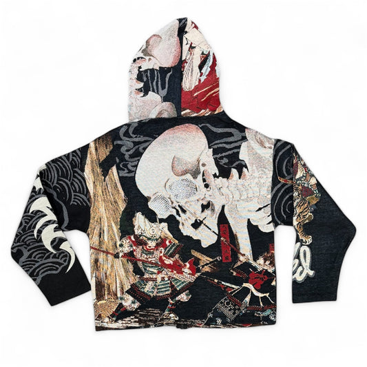 Rm - R.stone - Stay Wild Tapestry Hoodie - Black