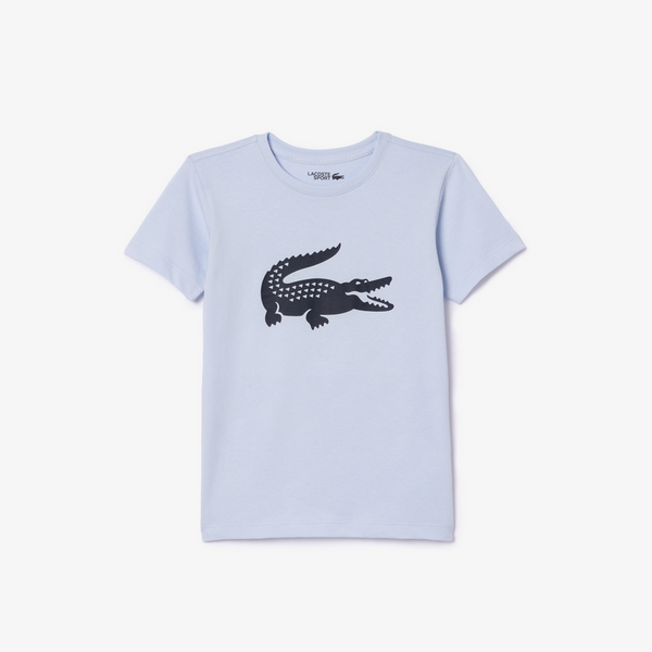 Lacoste Kids' SPORT Croc T-Shirt  - Phoenix Blue J2G