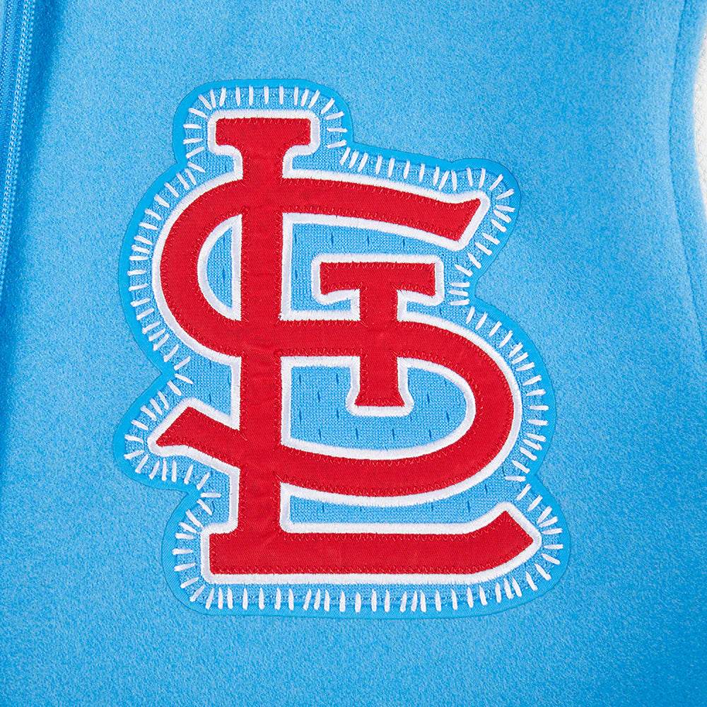 Pro Standard - Mlb St. Louis Cardinals Diy Pick Stitch Men's Varsity Jacket - University Blue / White - BLVD