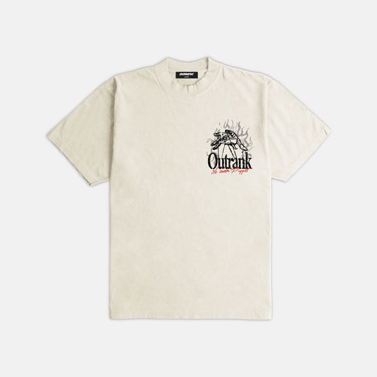 Outrank No Ones Puppet Ultra Heavyweight T-shirt - Cream
