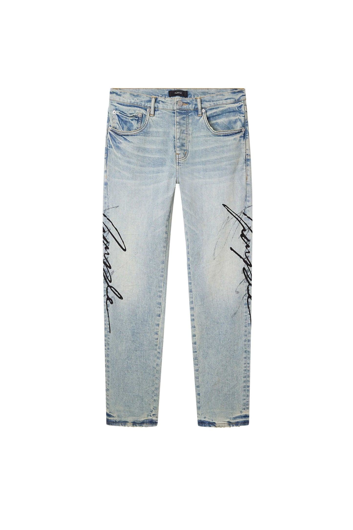 Purple Brand P001 Double Script - Light Indigo - P001-SDPL425 Purple Brand