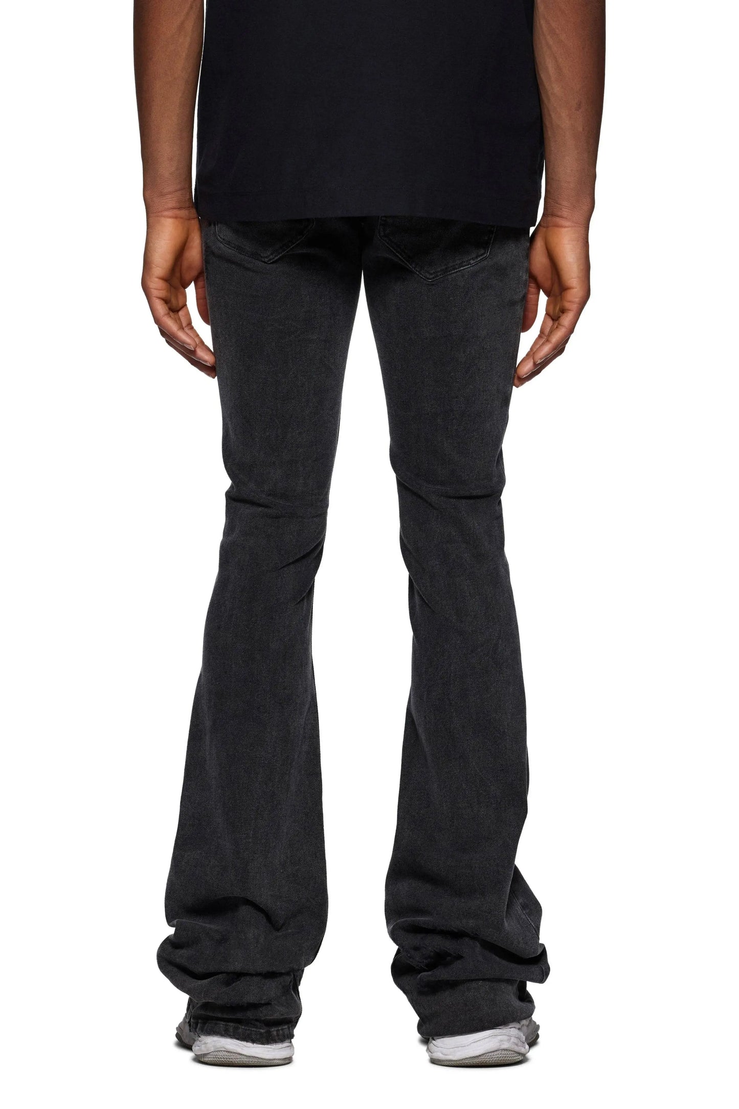 Purple Brand P072 Raw Super Stack Flare - Black - P072-SSFR424 - BLVD