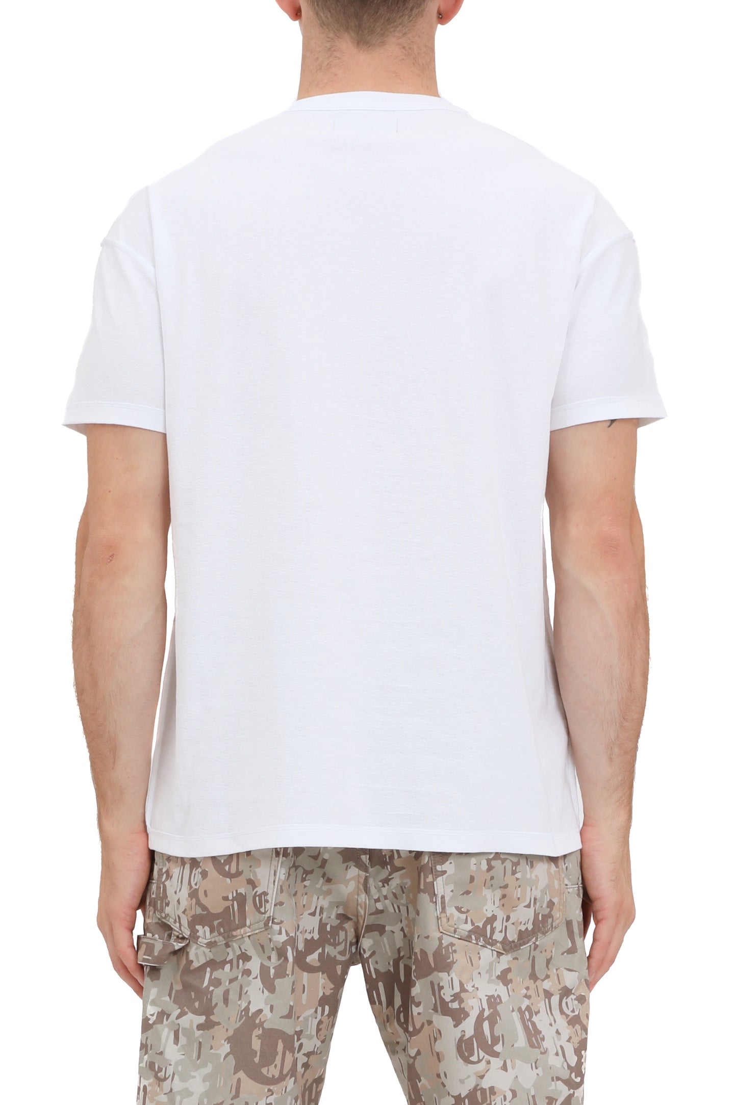 Purple Brand - Purple Print Inside Out Tee - White & Black - P101-TBWD325