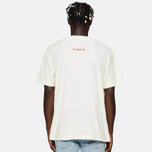 Purple Brand Glyph T-Shirt - Off White - P104-JGAW224 - BLVD