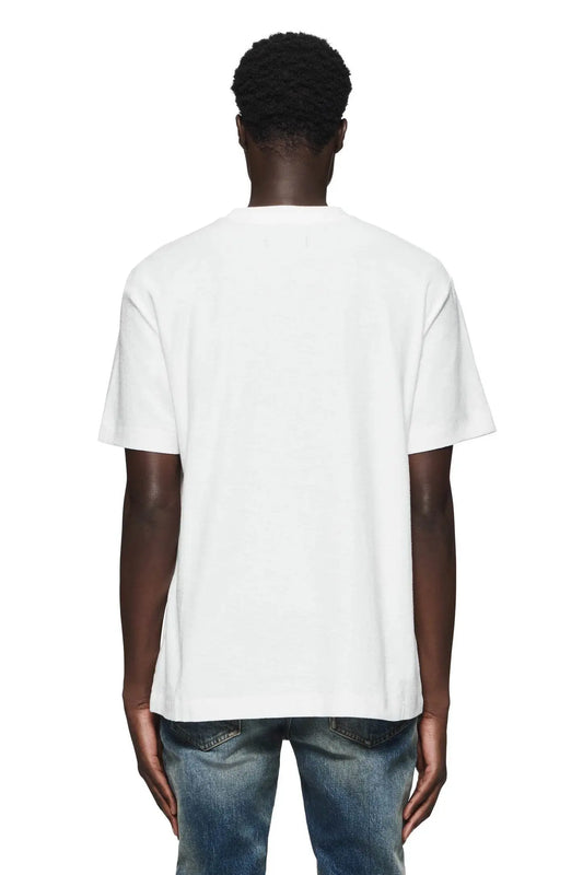 Purple Brand Gothic Wordmark Tee - White - P104-JGBW324 - BLVD