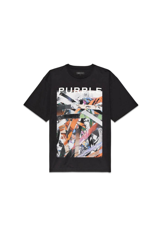 Purple Brand Scraps Tee - Black - P109-CBSC225 - BLVD