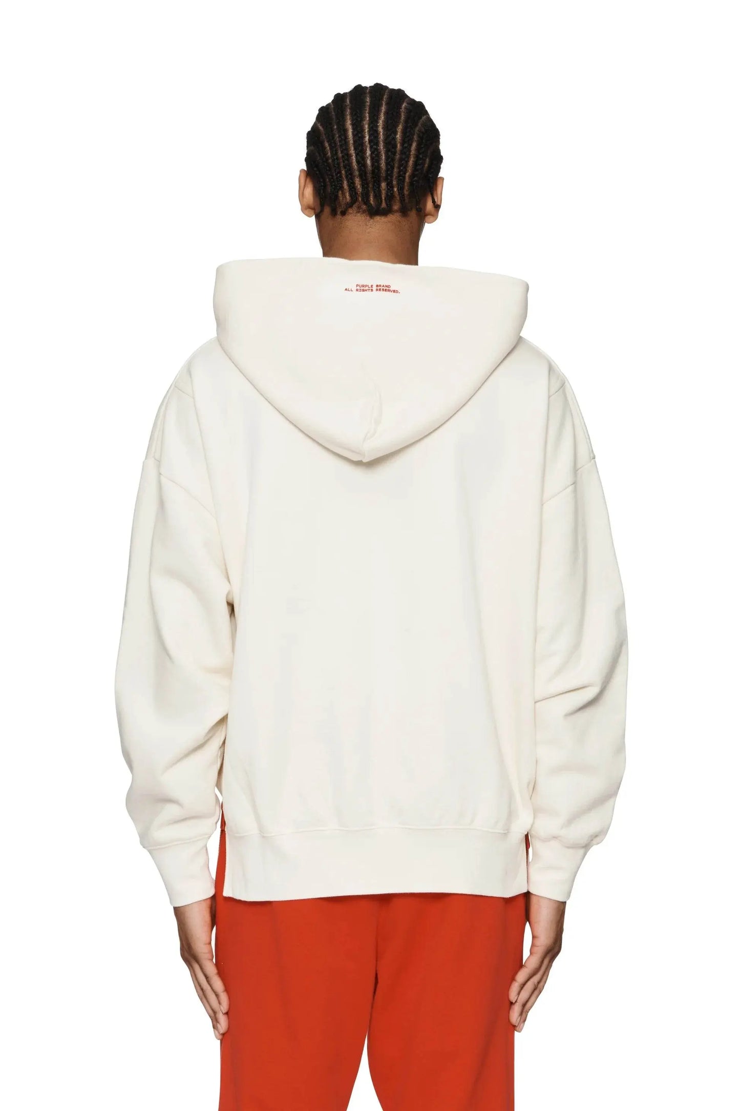 Purple Brand Glyph Hoodie - Off White - P472-MFAW224 - BLVD