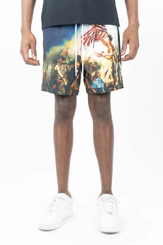 Patriot Graphic Tee & Short Set - Red - BLVD