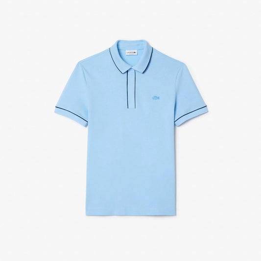 Lacoste Men's Smart Paris Stretch Cotton Polo - Pastel Blue HBP - BLVD