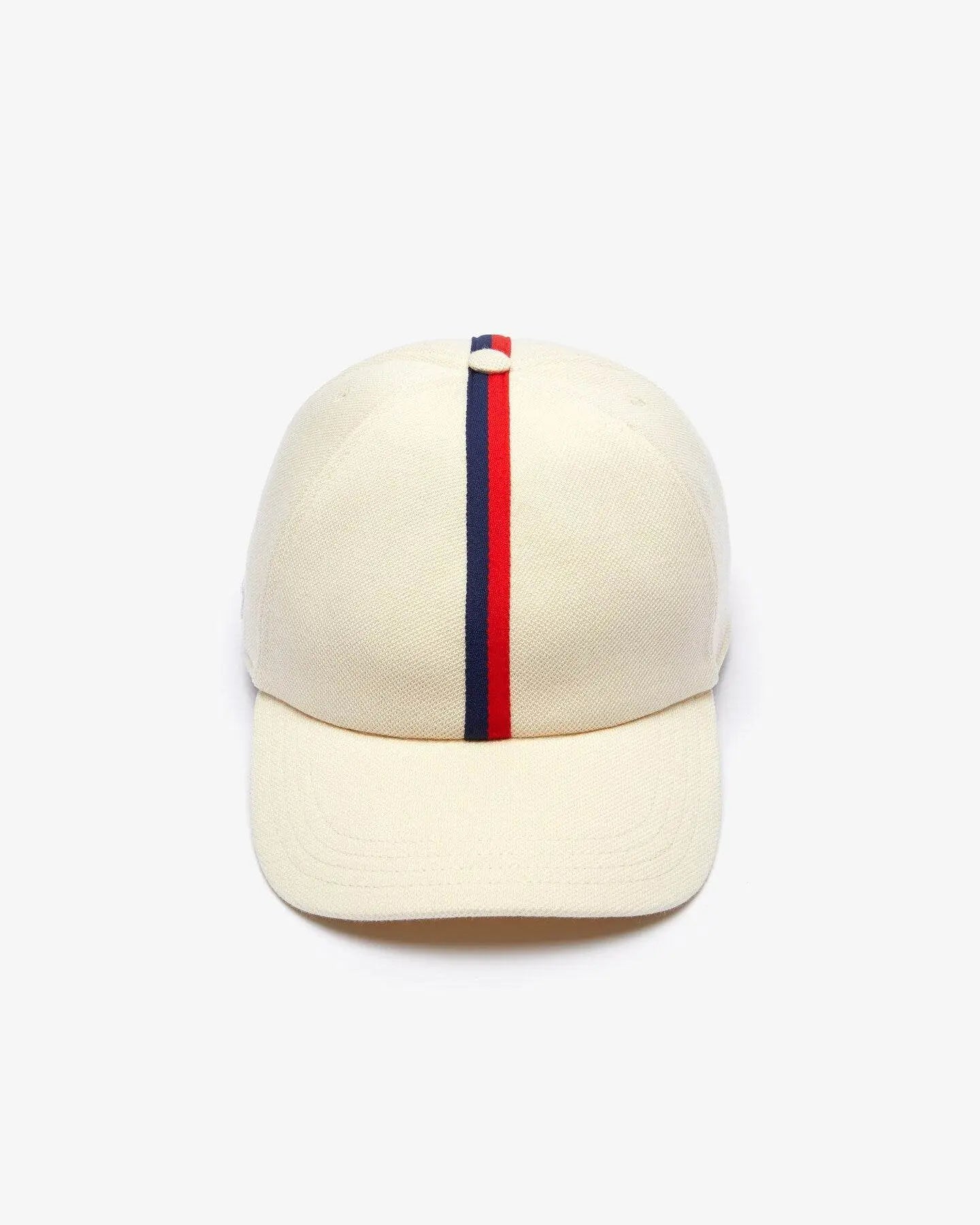 Men’s Lacoste Tricolour Band Cotton Piqué Cap Beige - BLVD