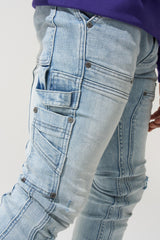 Serenede "Sky'' Stacked Jeans - Blue O