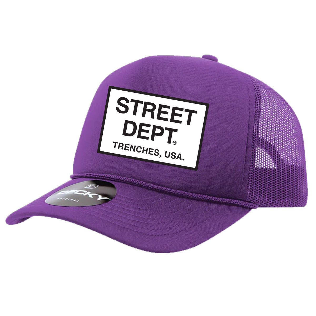 Pg Apparel Street Dept Trucker Hat - Purple