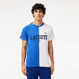 Lacoste Men's  Sport x Daniil Medvedev Ultra-Dry Tennis T-Shirt - Blue White IQU